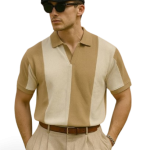 Old money Panel  V collar Tshirt