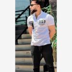 Zipped Stripe Pocket Polo T-Shirt